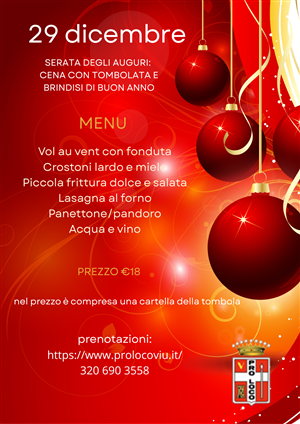 Serata Auguri e Tombolata